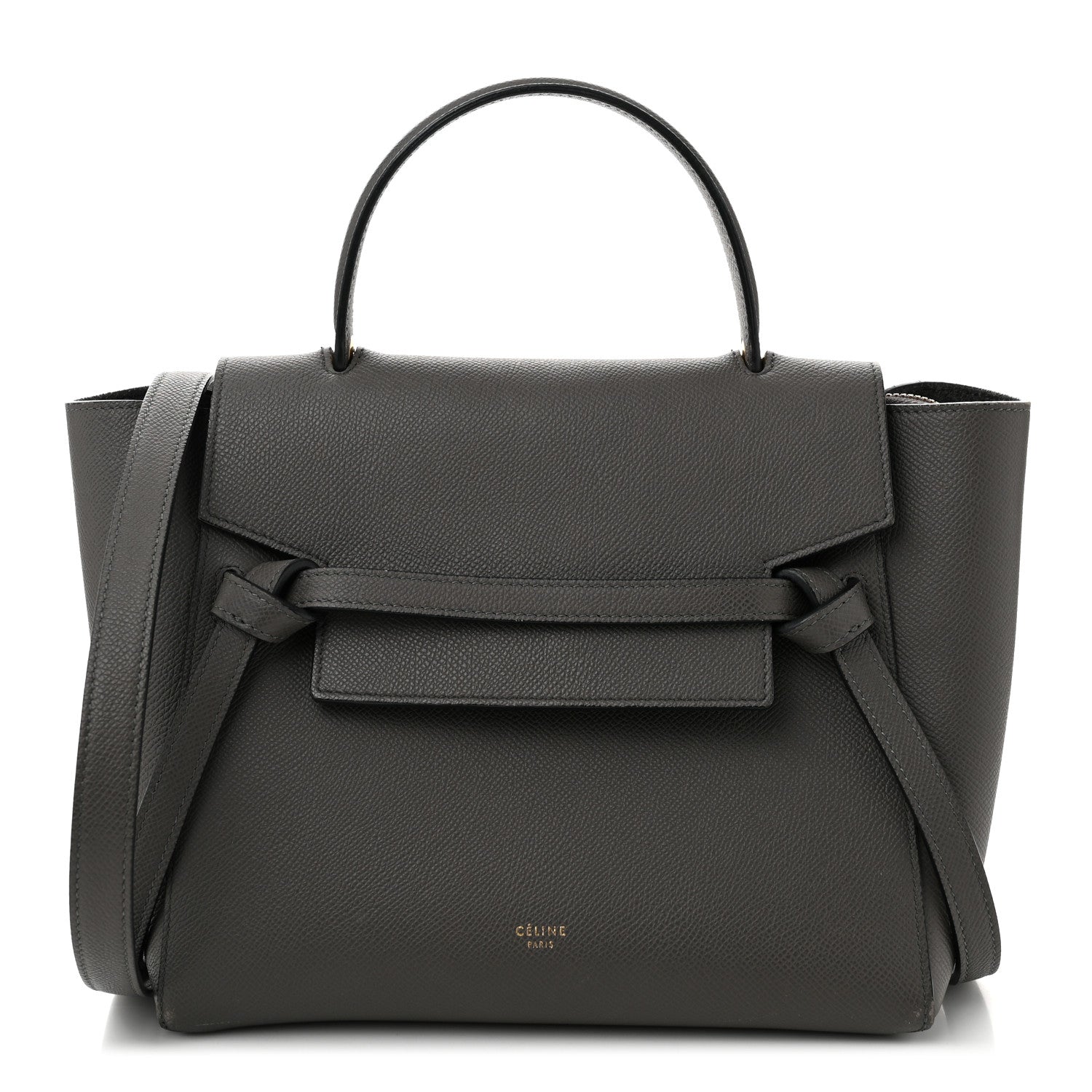 Celine Grained Calfskin Micro Belt Bag Grey 1 of 12