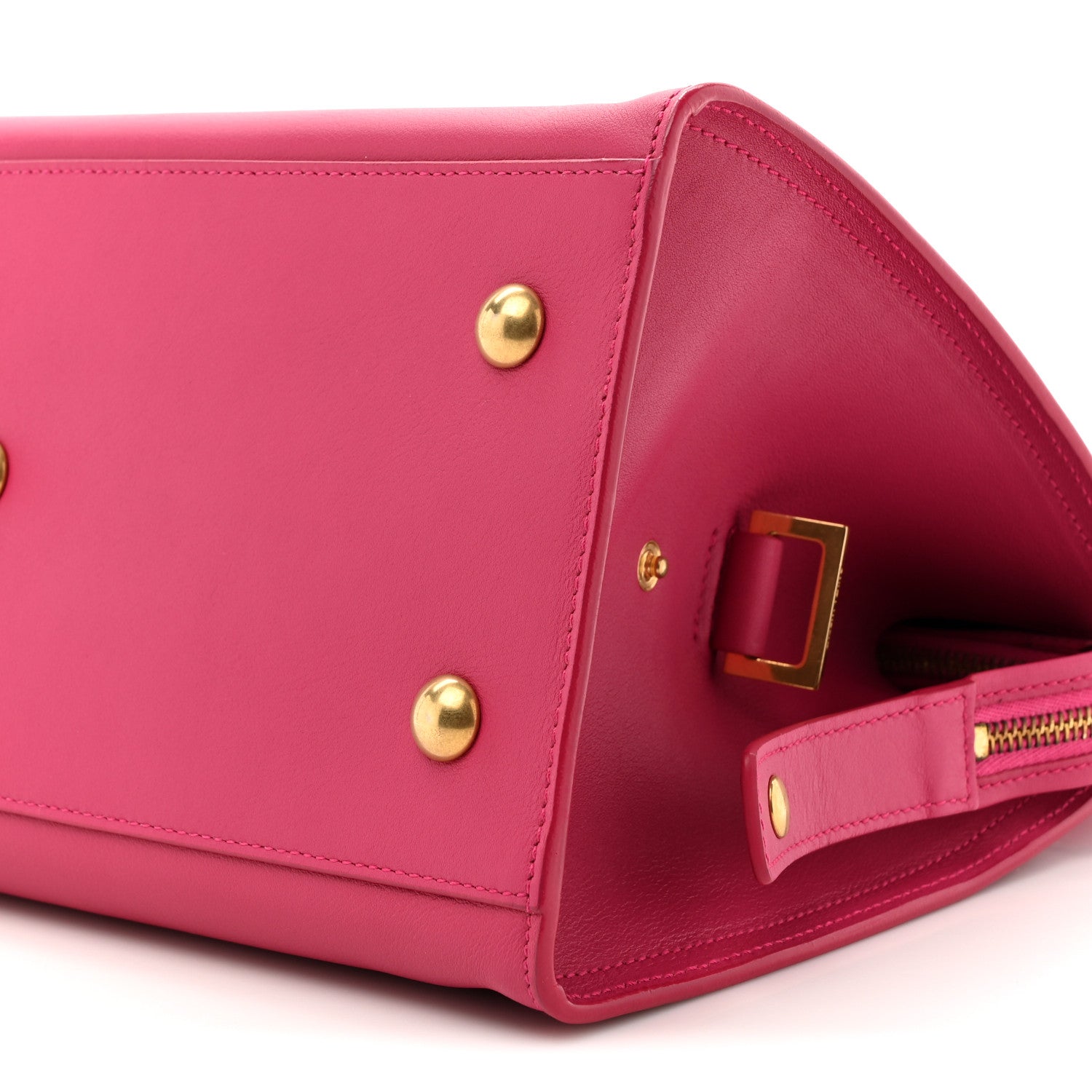 Saint Laurent Calfskin Small Classic Y Cabas Fuchsia 9 of 14