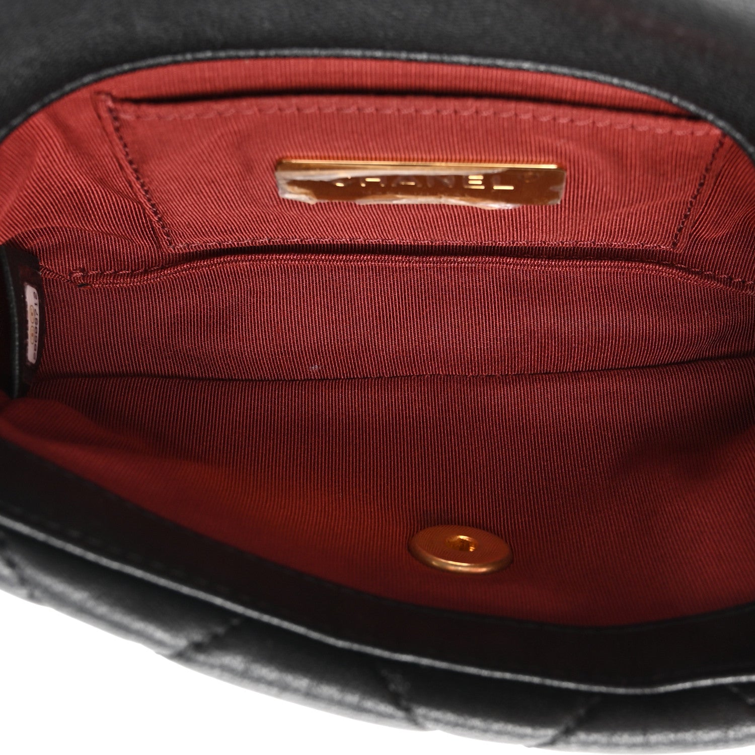 Chanel Lambskin Quilted Chanel 19 Waist Bag Black 5 of 13