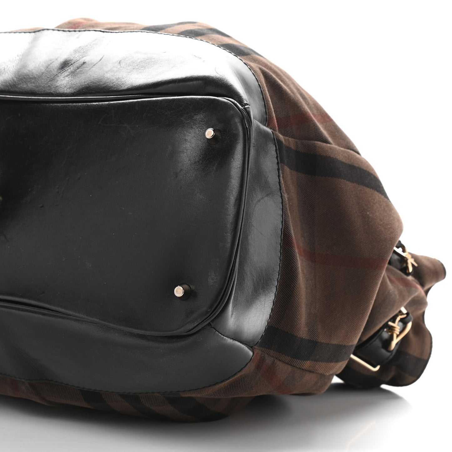 Smoked Check Chain Strap Hobo BLACK