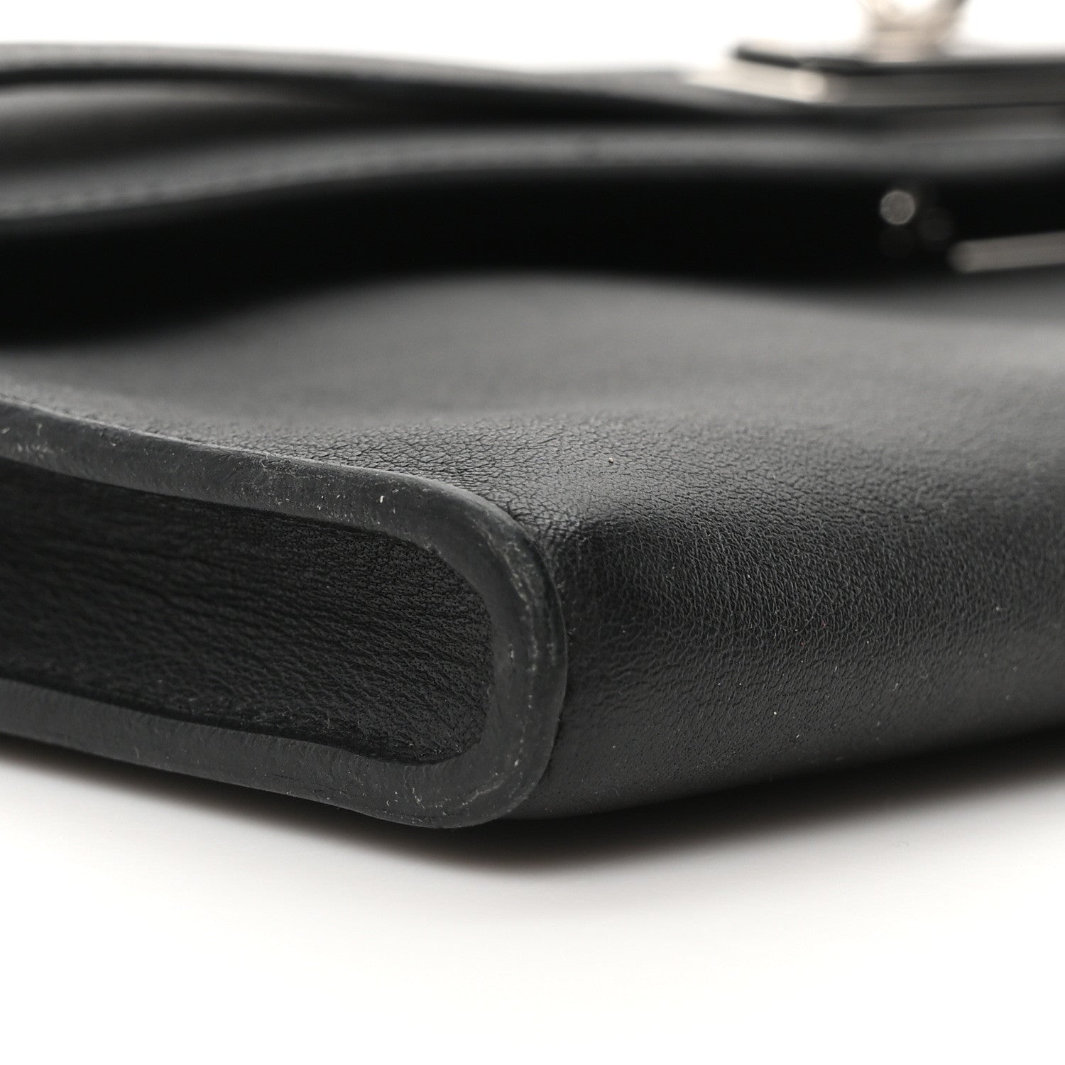 Hermes Swift Kelly Cut Clutch Pochette Black 8 of 9