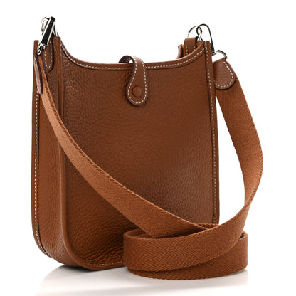 Hermes Taurillon Clemence Evelyne TPM Gold 3 of 9
