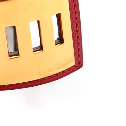 Hermes Epsom Collier De Chien CDC Bracelet S Rouge Casaque 8 of 10