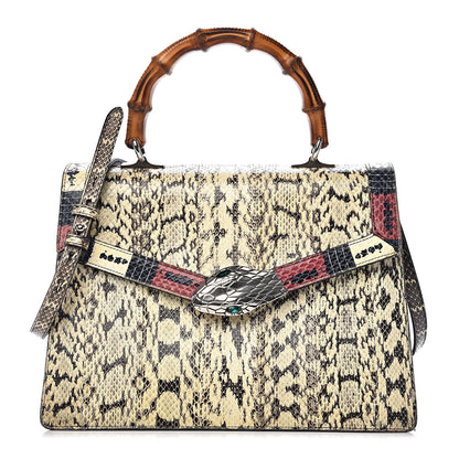 Gucci Snakeskin Small Lilith Top Handle Bag Beige 1 of 20