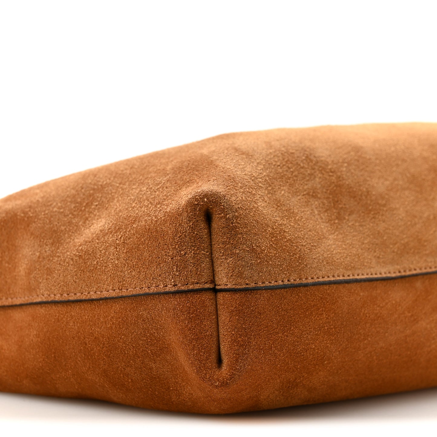 Suede La Medusa Tote Bag  Cognac
