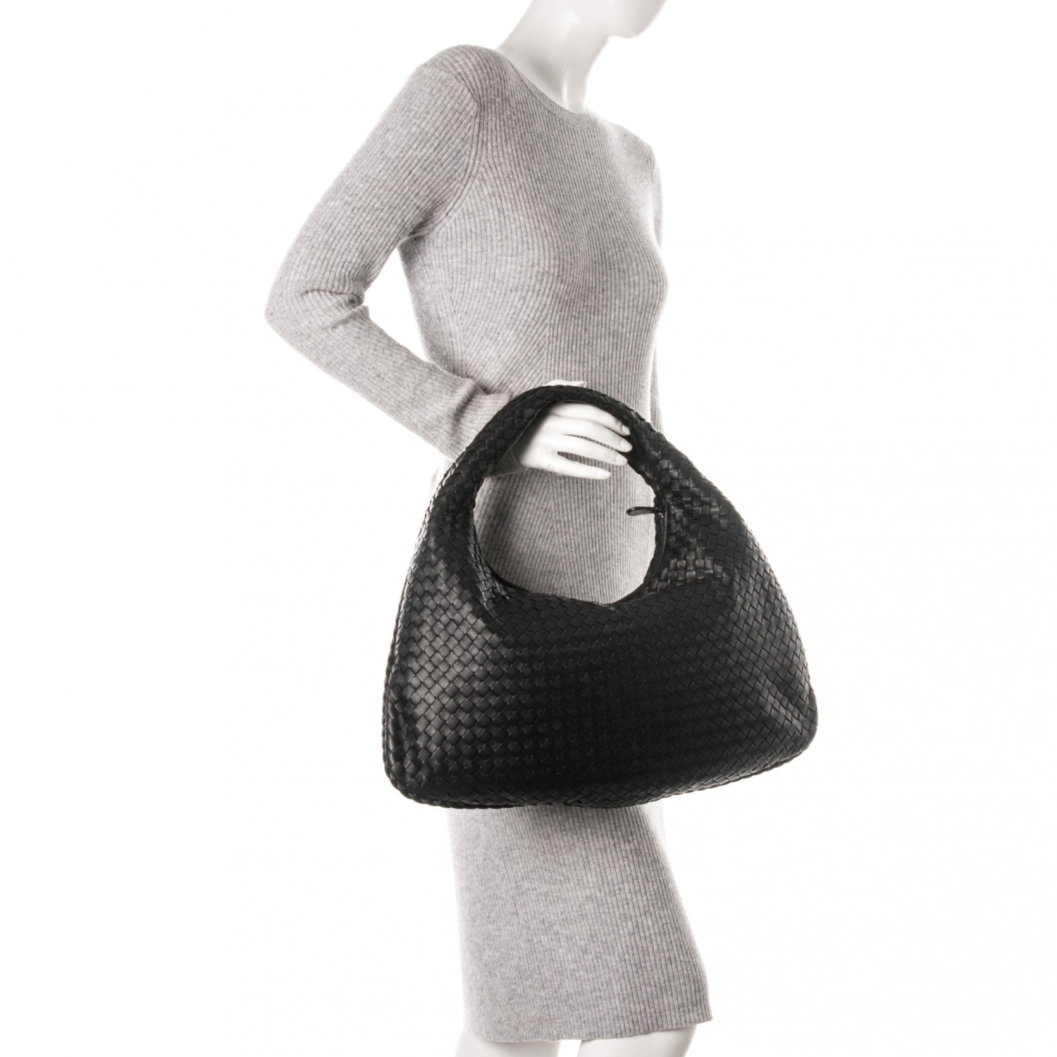 Bottega Veneta Nappa Intrecciato Large Veneta Hobo Nero Black 2 of 8