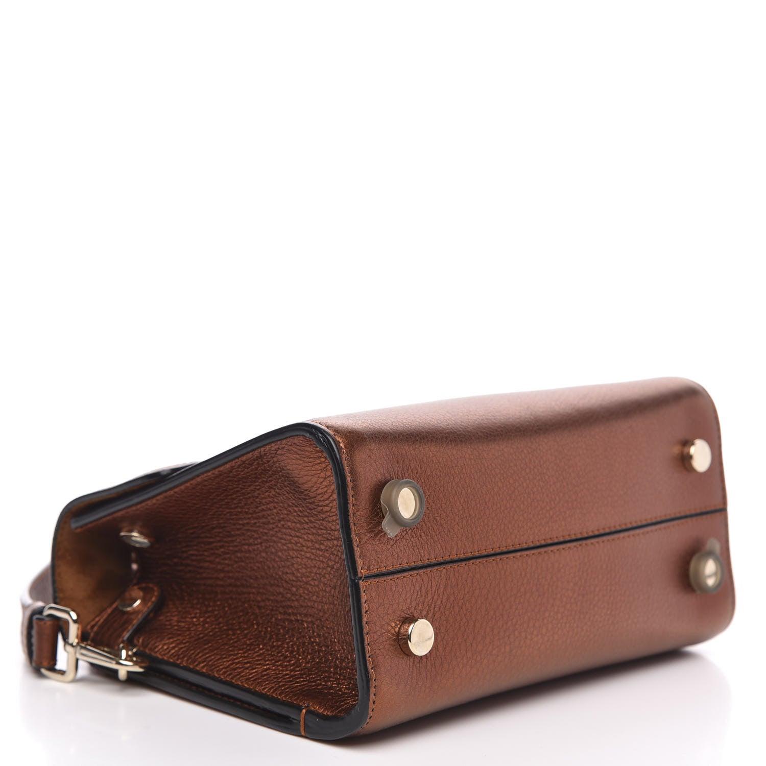 Christian Dior Metallic Grained Calfskin Mini Diorever Flap Orange 4 of 12