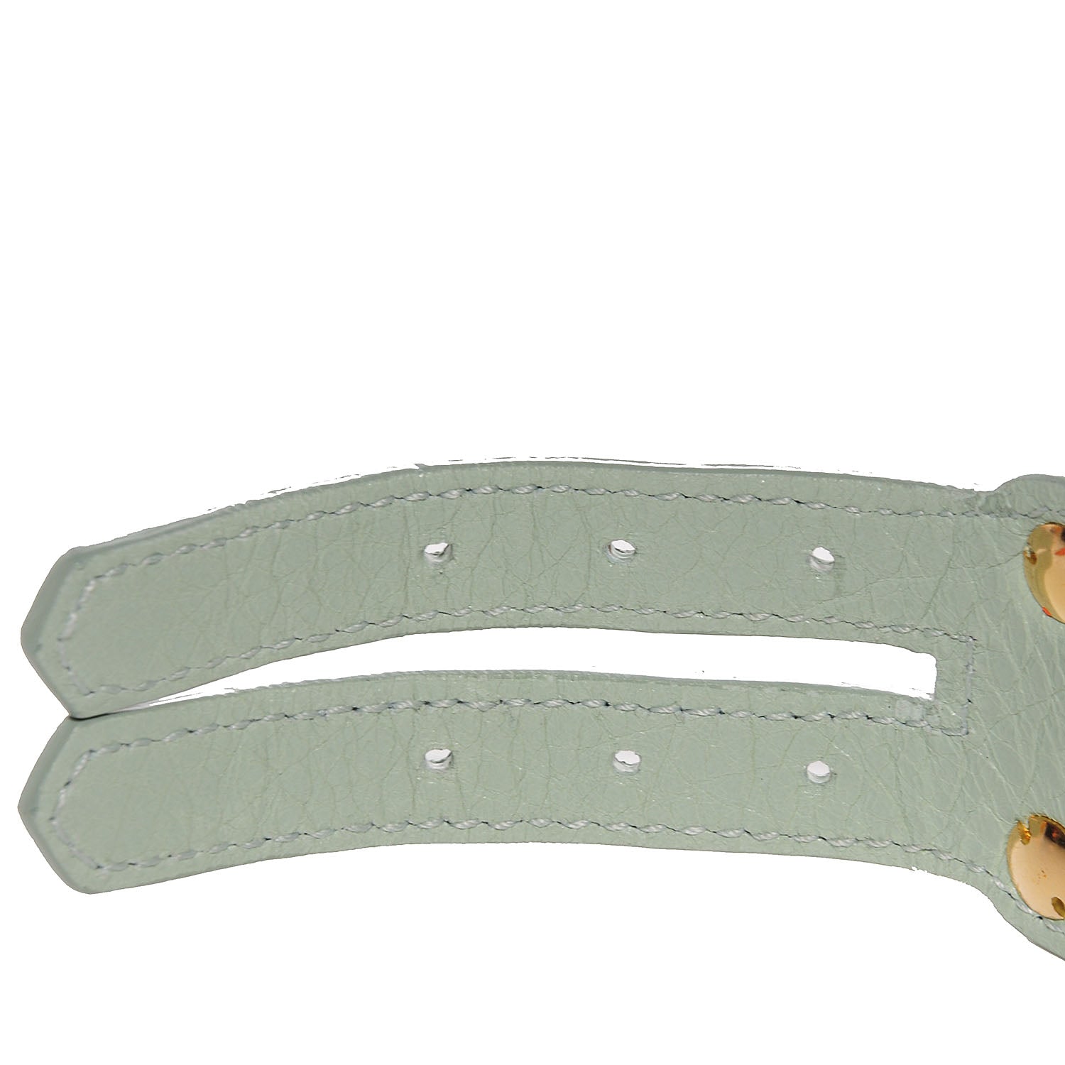 Balenciaga Agneau Arena Three Row Giant Gold Bracelet Vert Jade 4 of 6