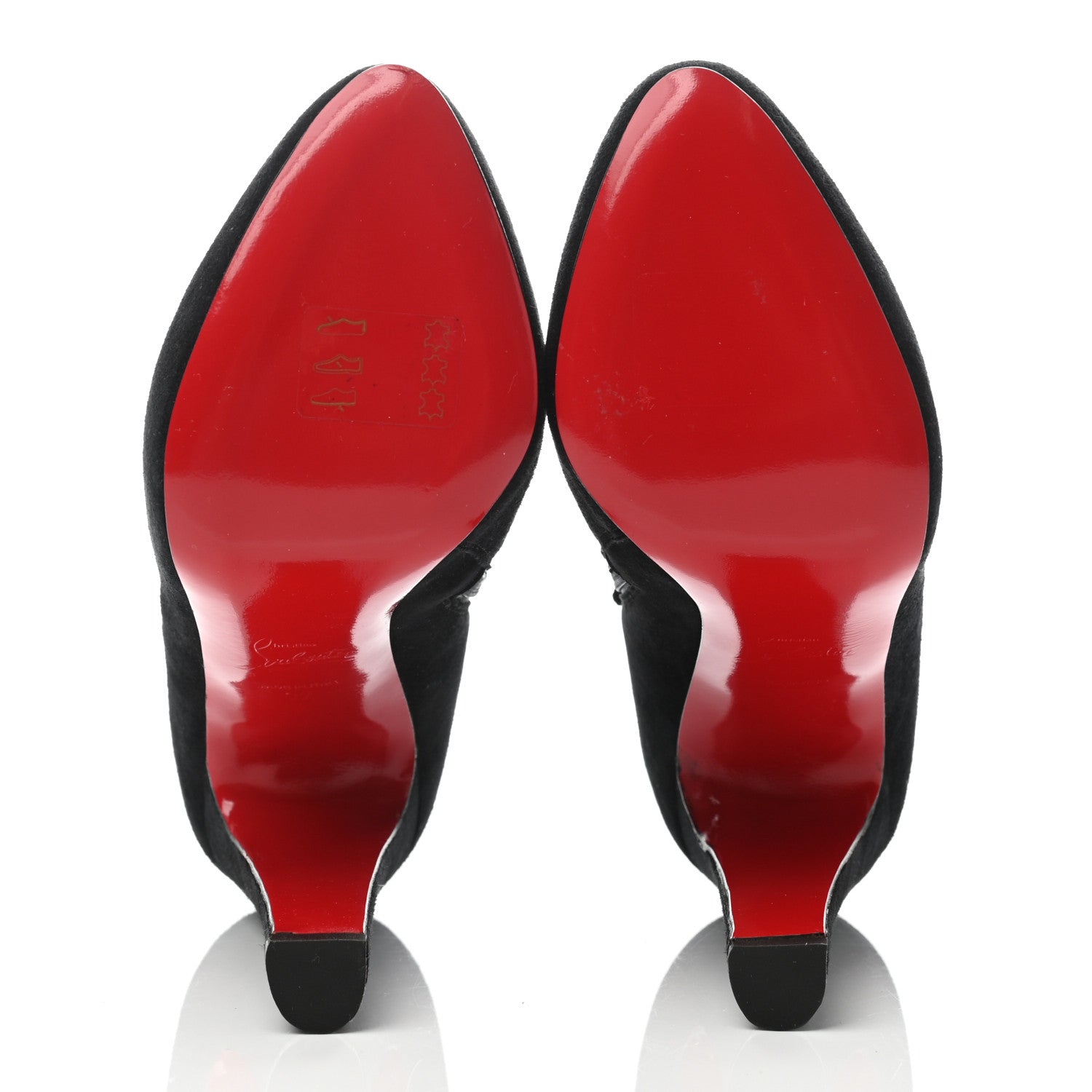 Christian Louboutin Suede Vicky 140 Ankle Booties 37 Black 5 of 7