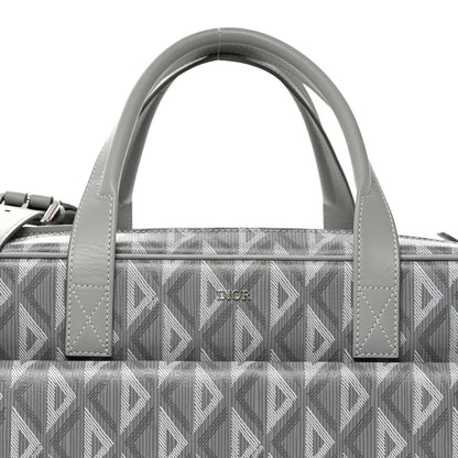 Christian Dior CD Diamond Canvas Calfskin Hit The Road Pet Carrier Gray 7 of 10