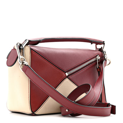 Loewe Calfskin Small Puzzle Bag Wine Garnet 2 of 13