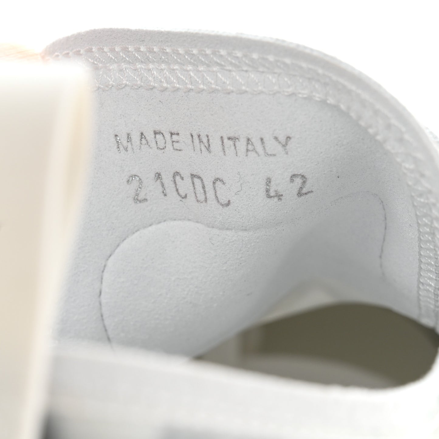 Technical Canvas Oblique Mens B23 Low Top Sneaker 42 White Black