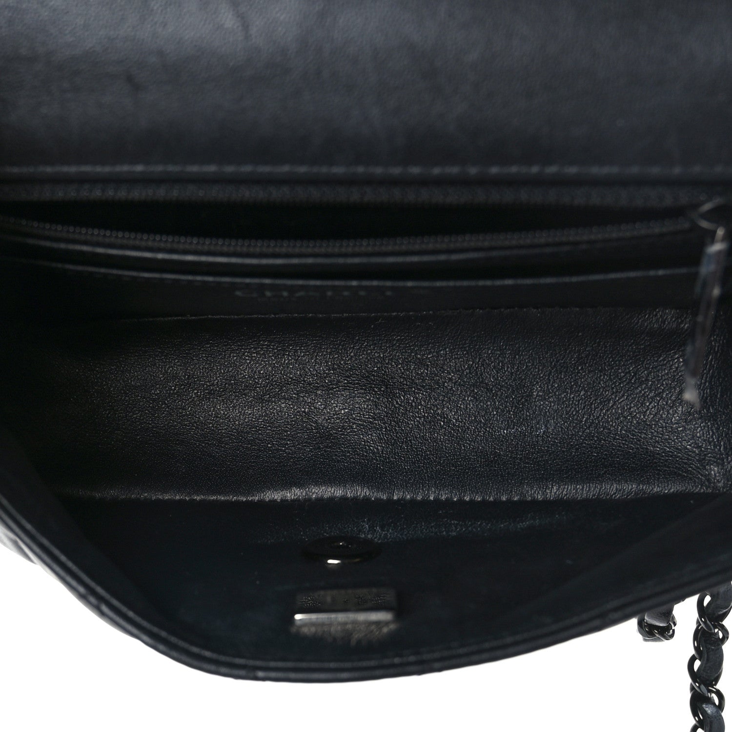 Chanel Lambskin Quilted Mini Rectangular Flap So Black 5 of 9