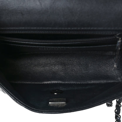 Chanel Lambskin Quilted Mini Rectangular Flap So Black 5 of 9