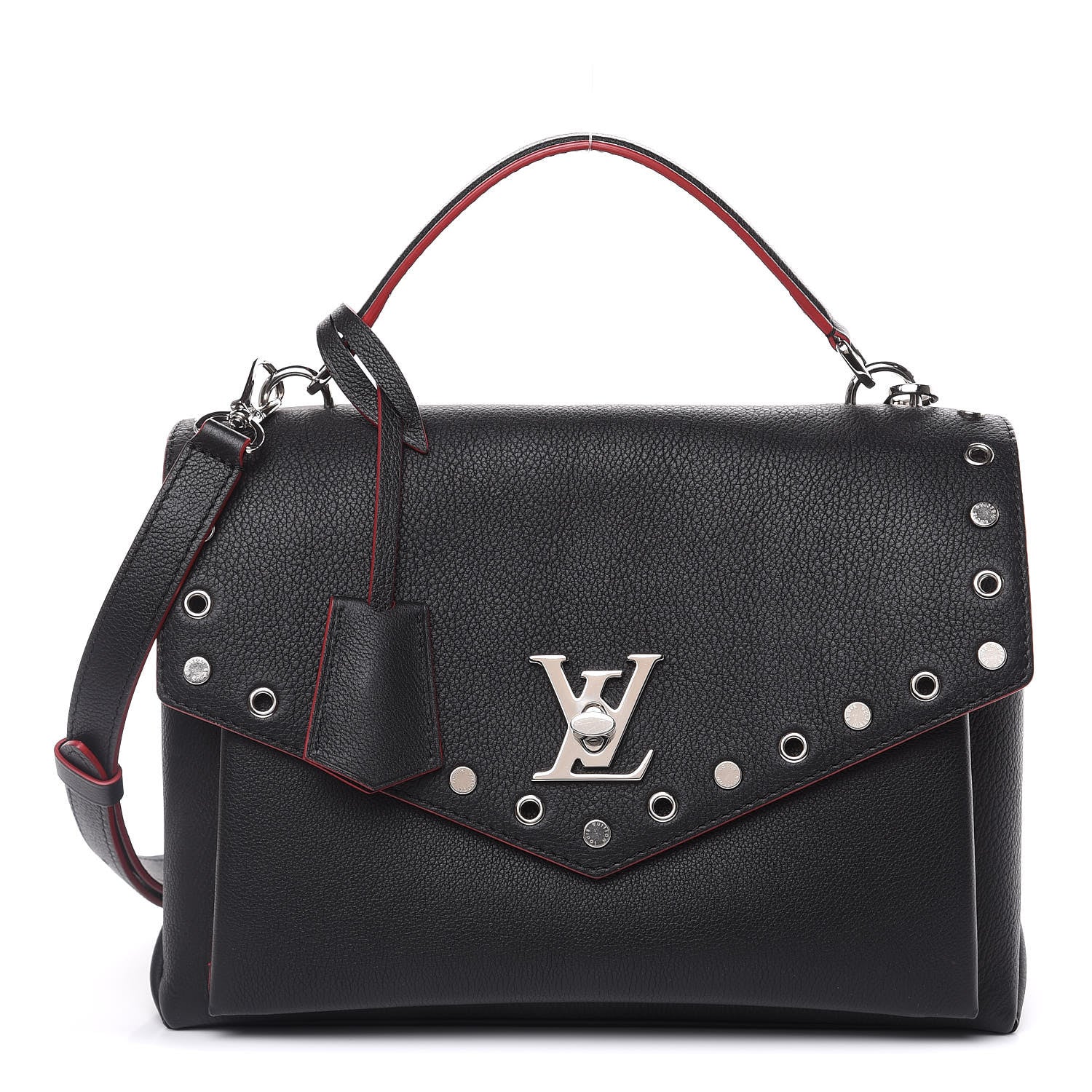 Louis Vuitton Soft Calfskin My Lockme Rivets Black 1 of 8