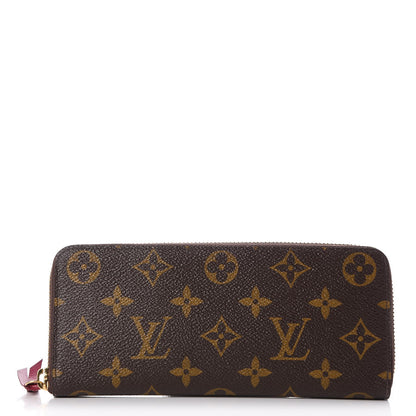 Louis Vuitton Monogram Clemence Wallet Fuchsia 1 of 8