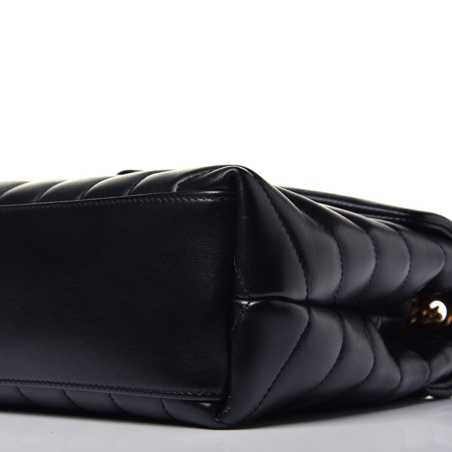 Saint Laurent Calfskin Y Quilted Monogram Small Loulou Chain Satchel Black 8 of 8