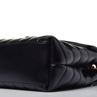 Saint Laurent Calfskin Y Quilted Monogram Small Loulou Chain Satchel Black 8 of 8