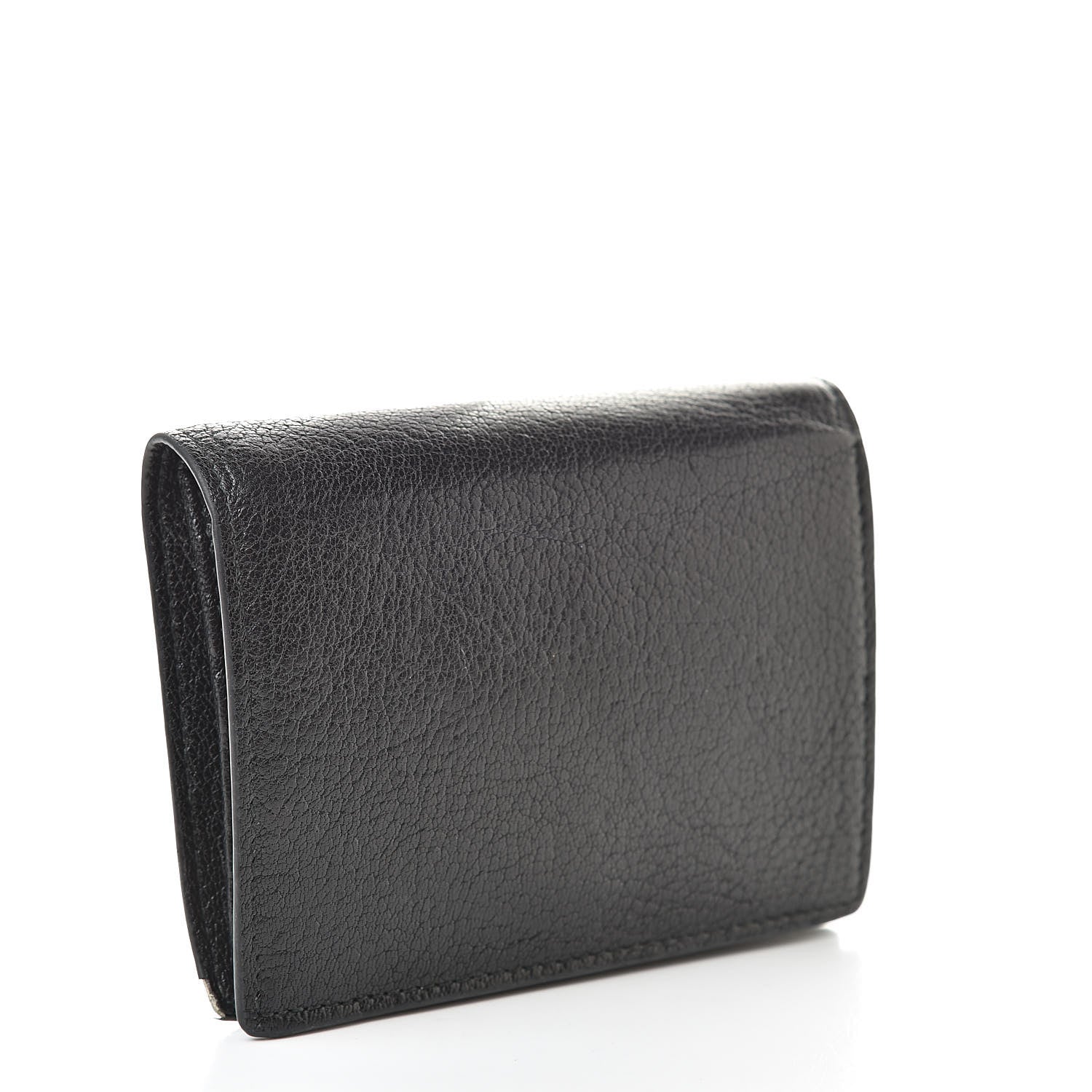 Miu Miu Goatskin Madras Small Wallet Black 3 of 13