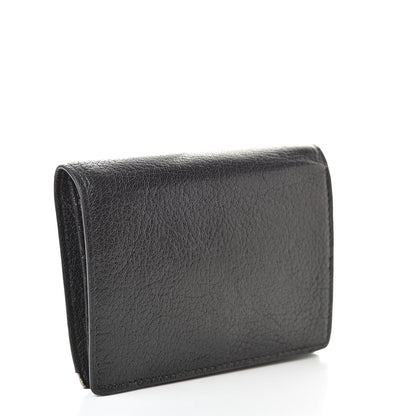 Miu Miu Goatskin Madras Small Wallet Black 3 of 13