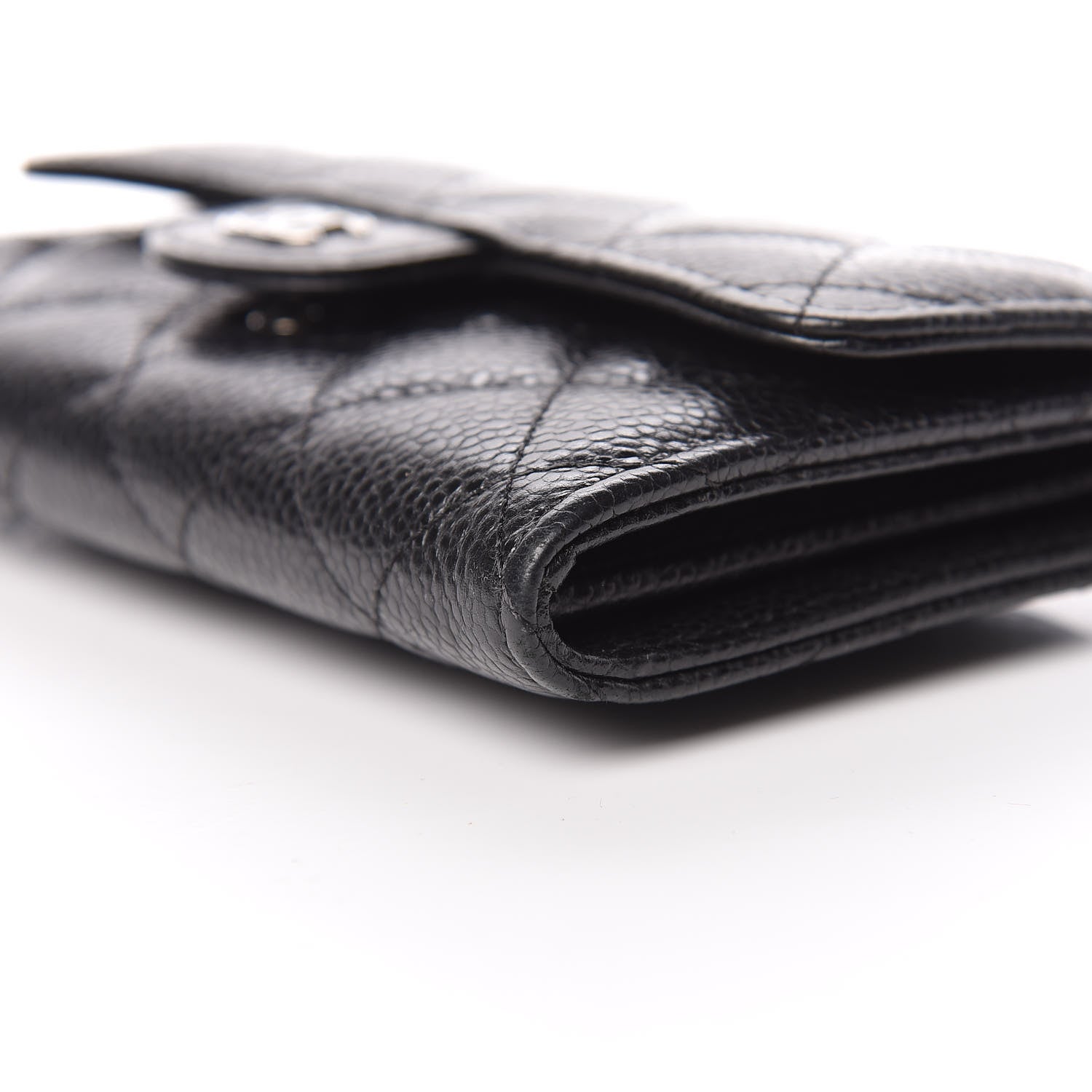 Chanel Caviar Quilted Small Flap Wallet Black 10 of 13