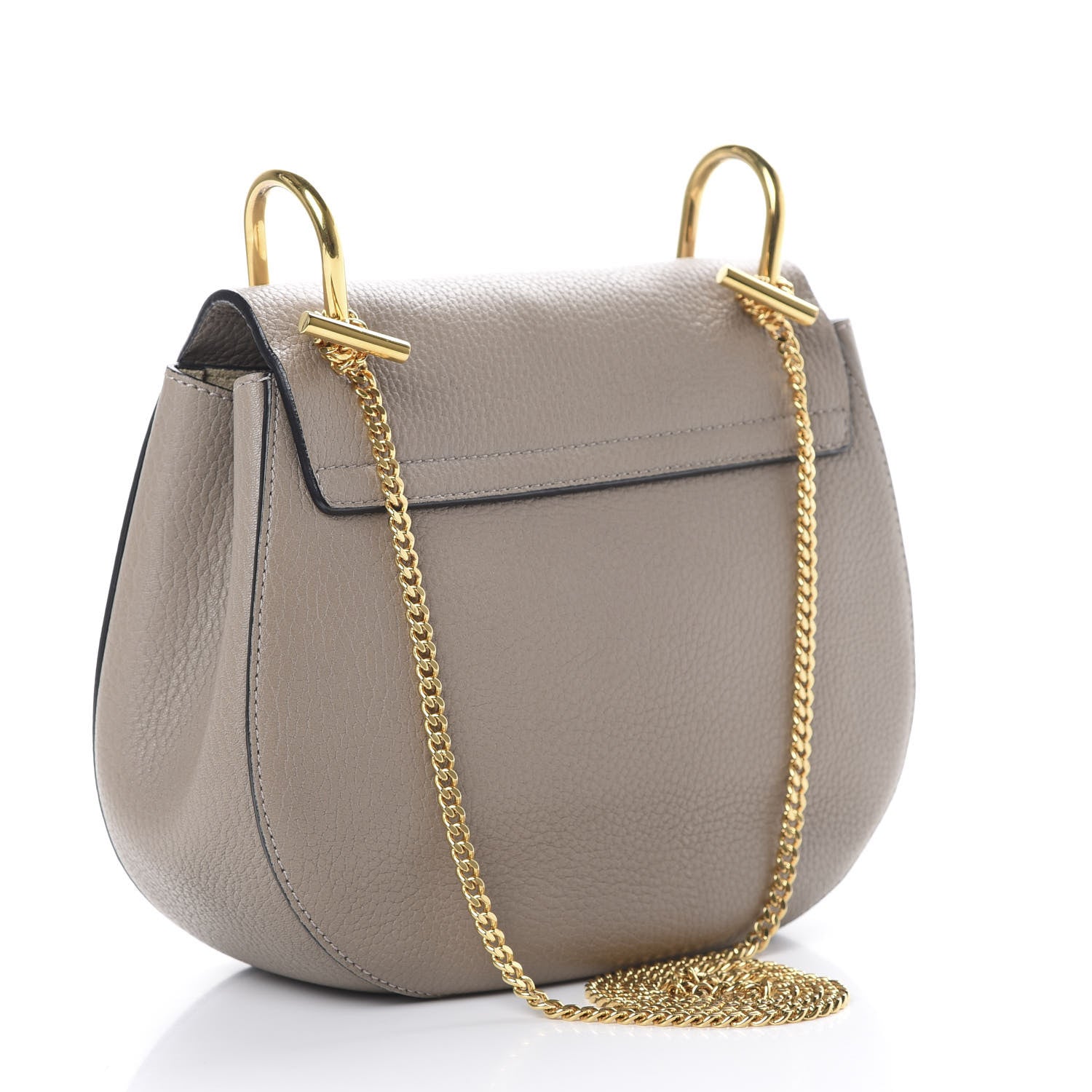 Chloe Grained Lambskin Drew Shoulder Bag Motty Grey 2 of 11