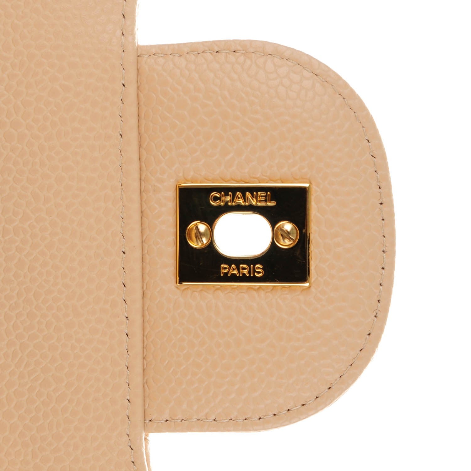Chanel Caviar Quilted Jumbo Double Flap Beige Clair 5 of 8
