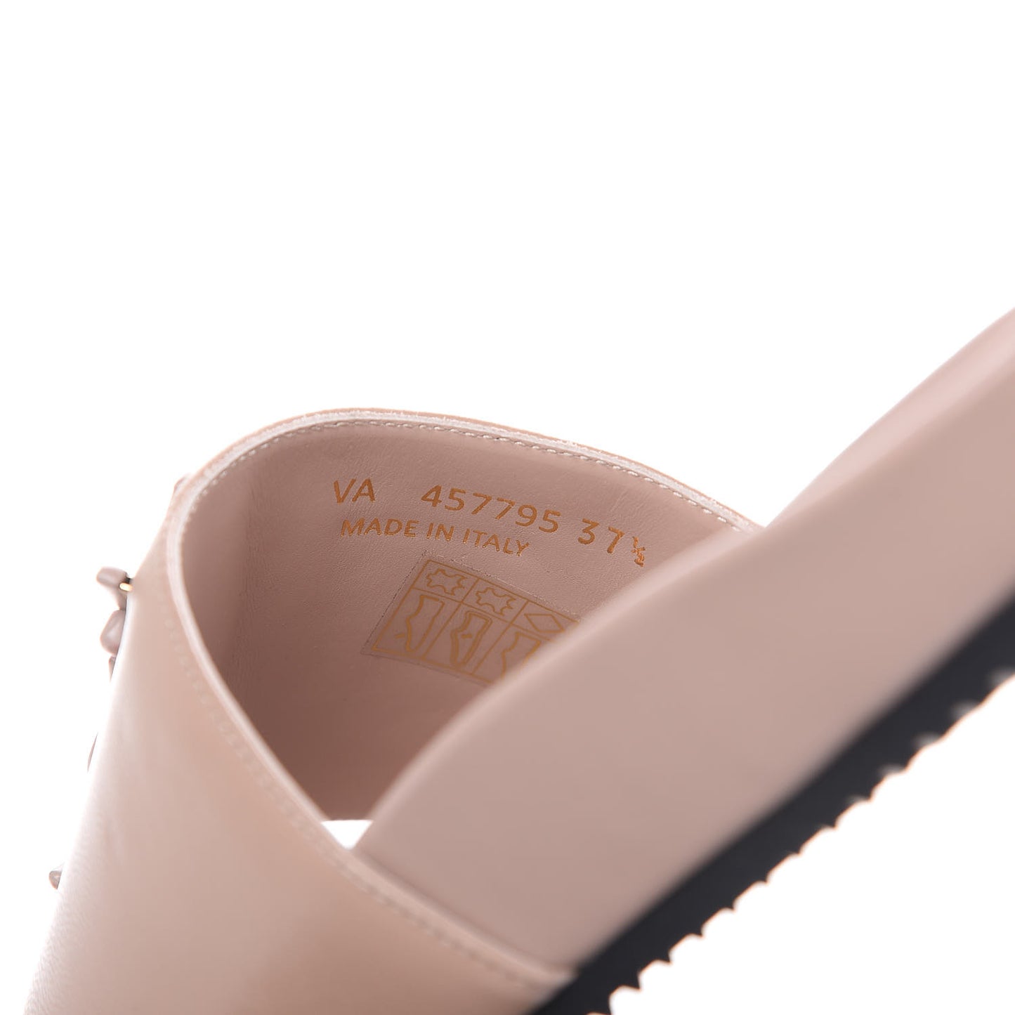Nappa Joan Slide Sandals 37.5 Nude
