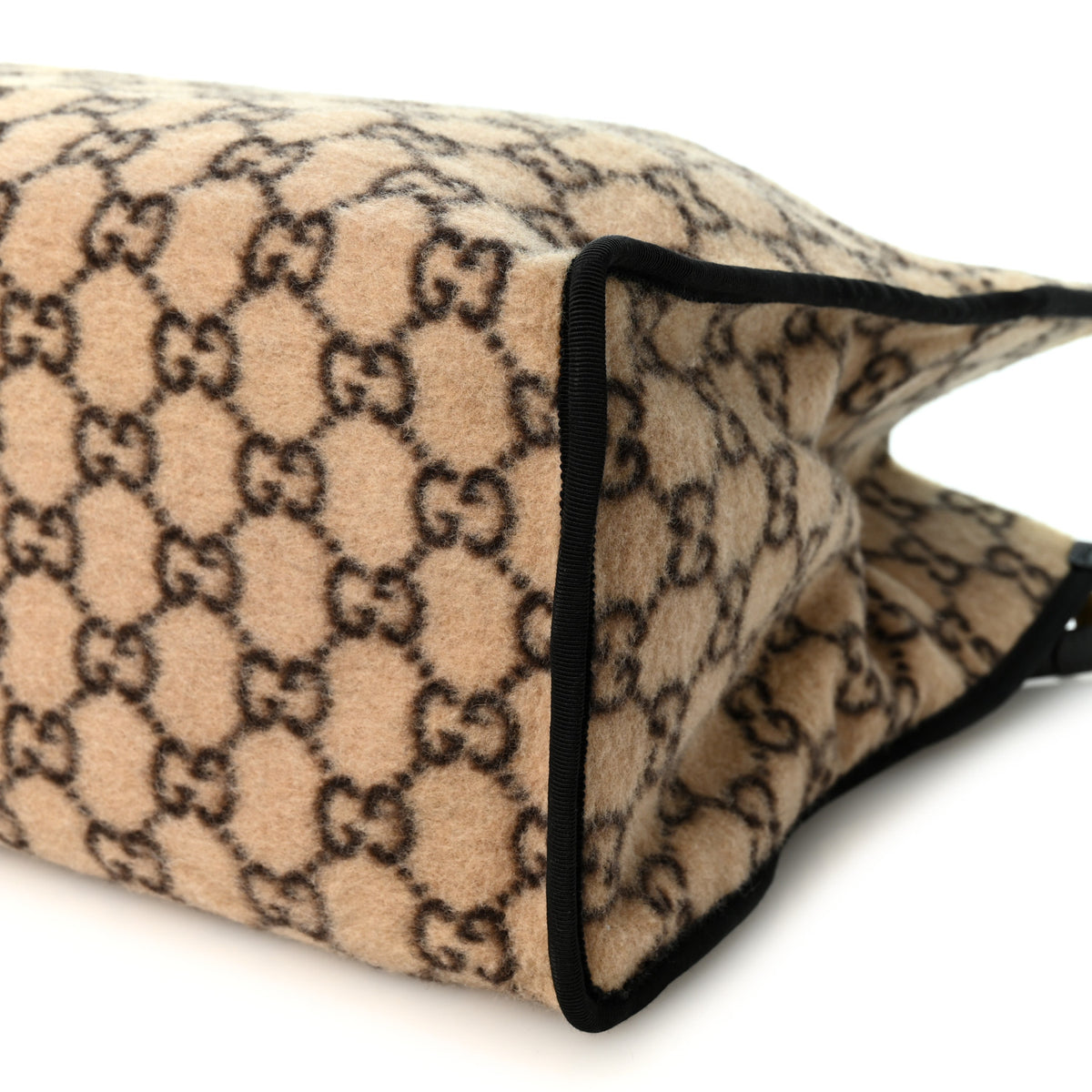 Gucci Covered Wool GG Monogram Large Tote Bag Beige Ebony 10 of 10