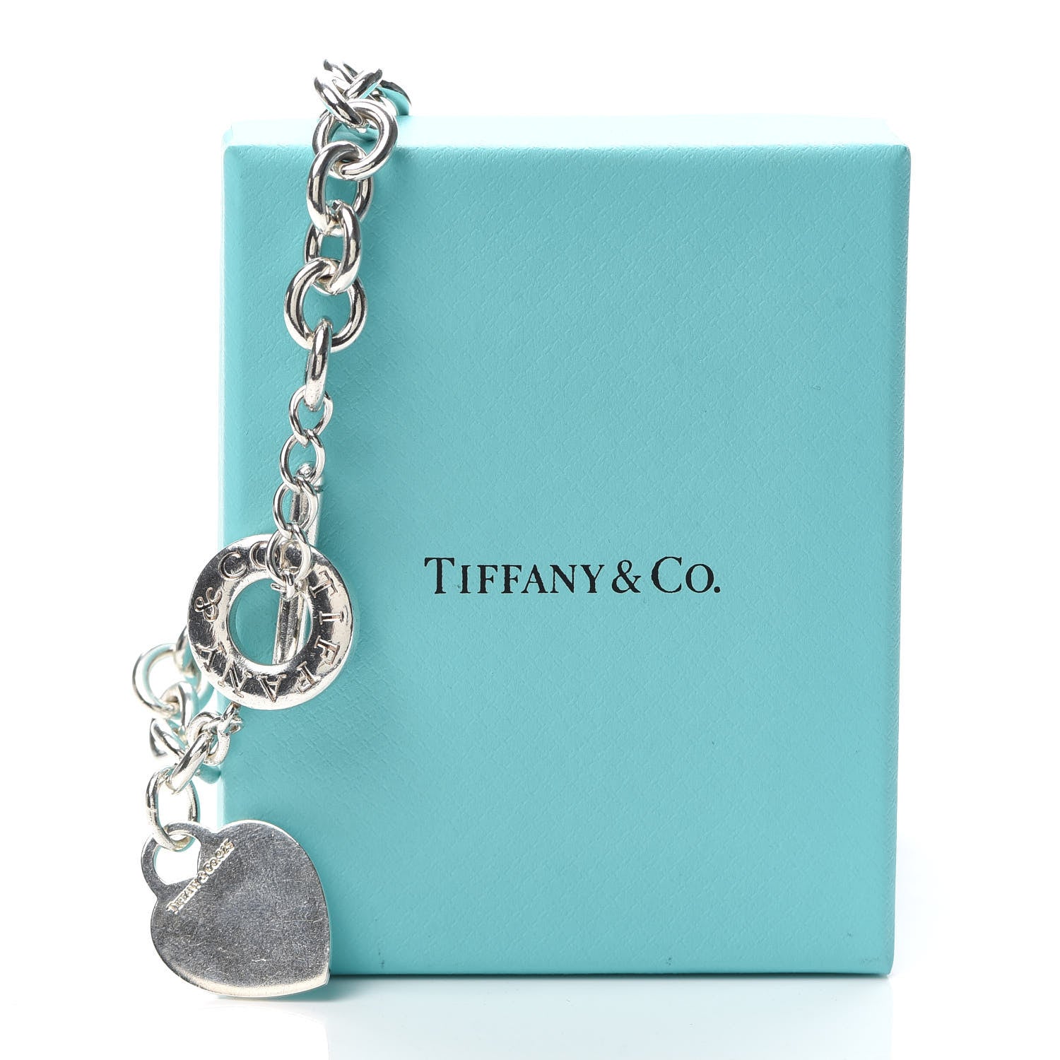 Tiffany Sterling Silver Heart Tag Toggle Necklace 5 of 5