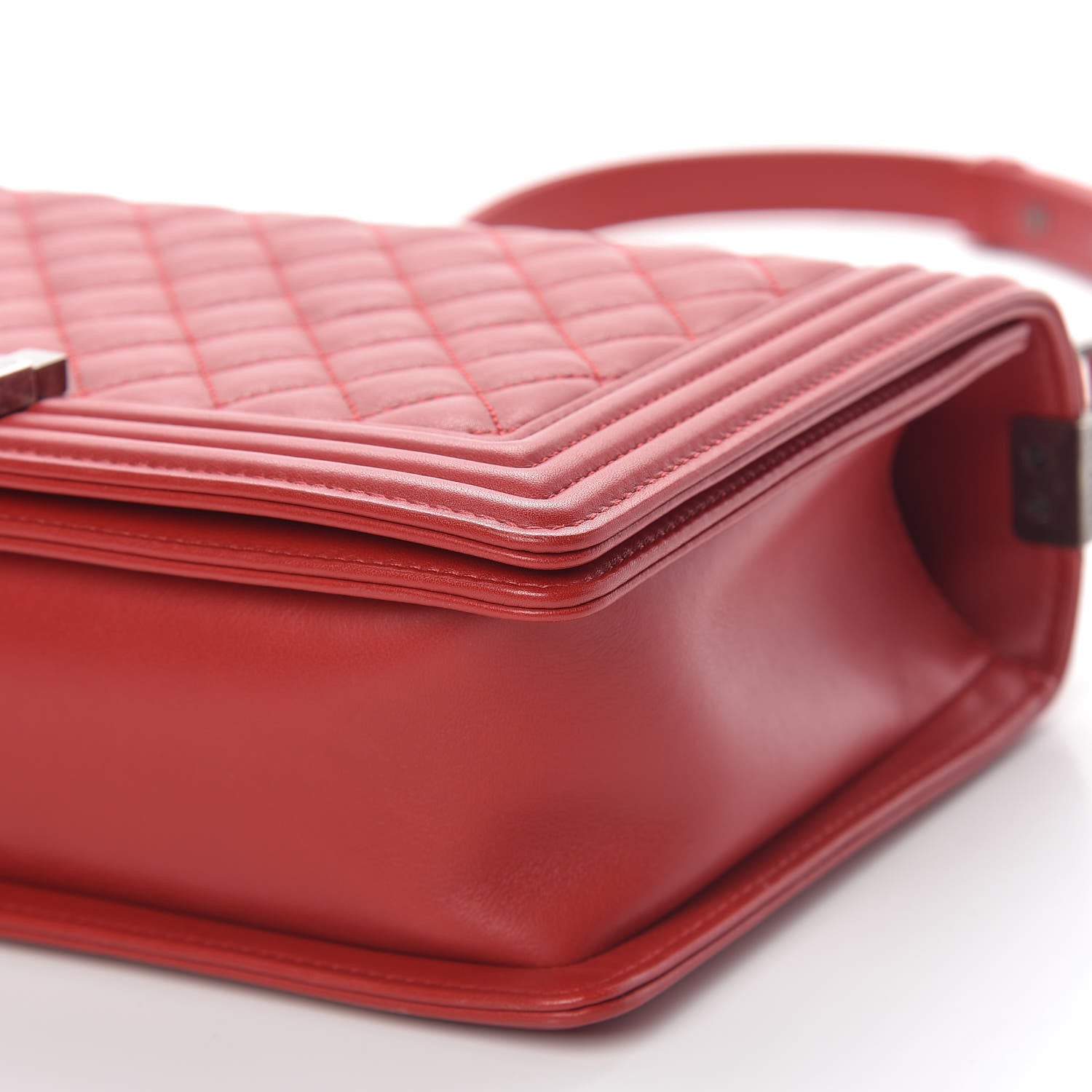 Chanel Calfskin Quilted New Medium Boy Flap Red 11 of 13