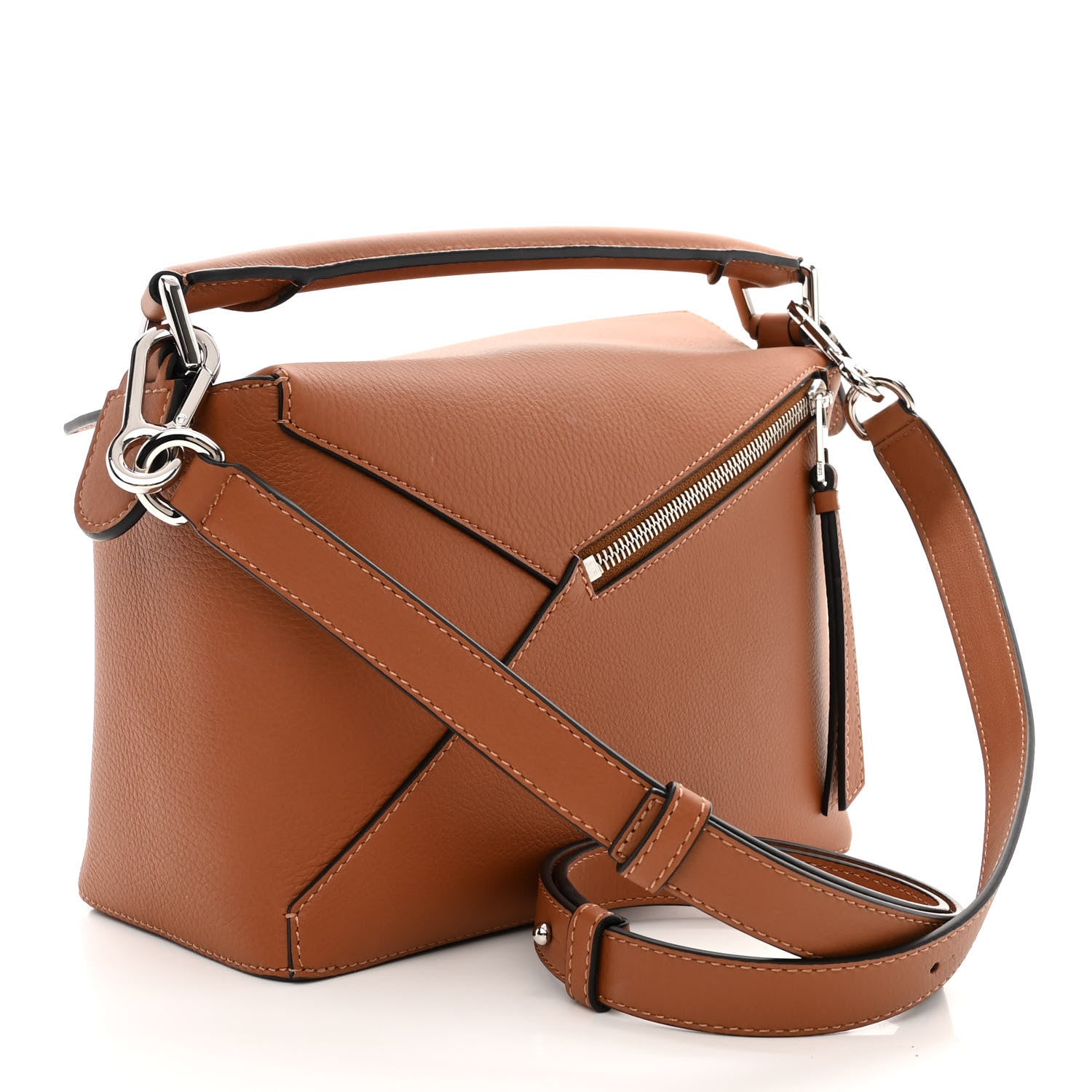Loewe Calfskin Small Puzzle Bag Tan 3 of 10