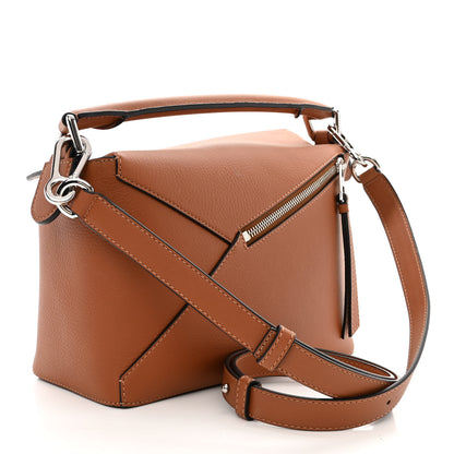 Loewe Calfskin Small Puzzle Bag Tan 3 of 10