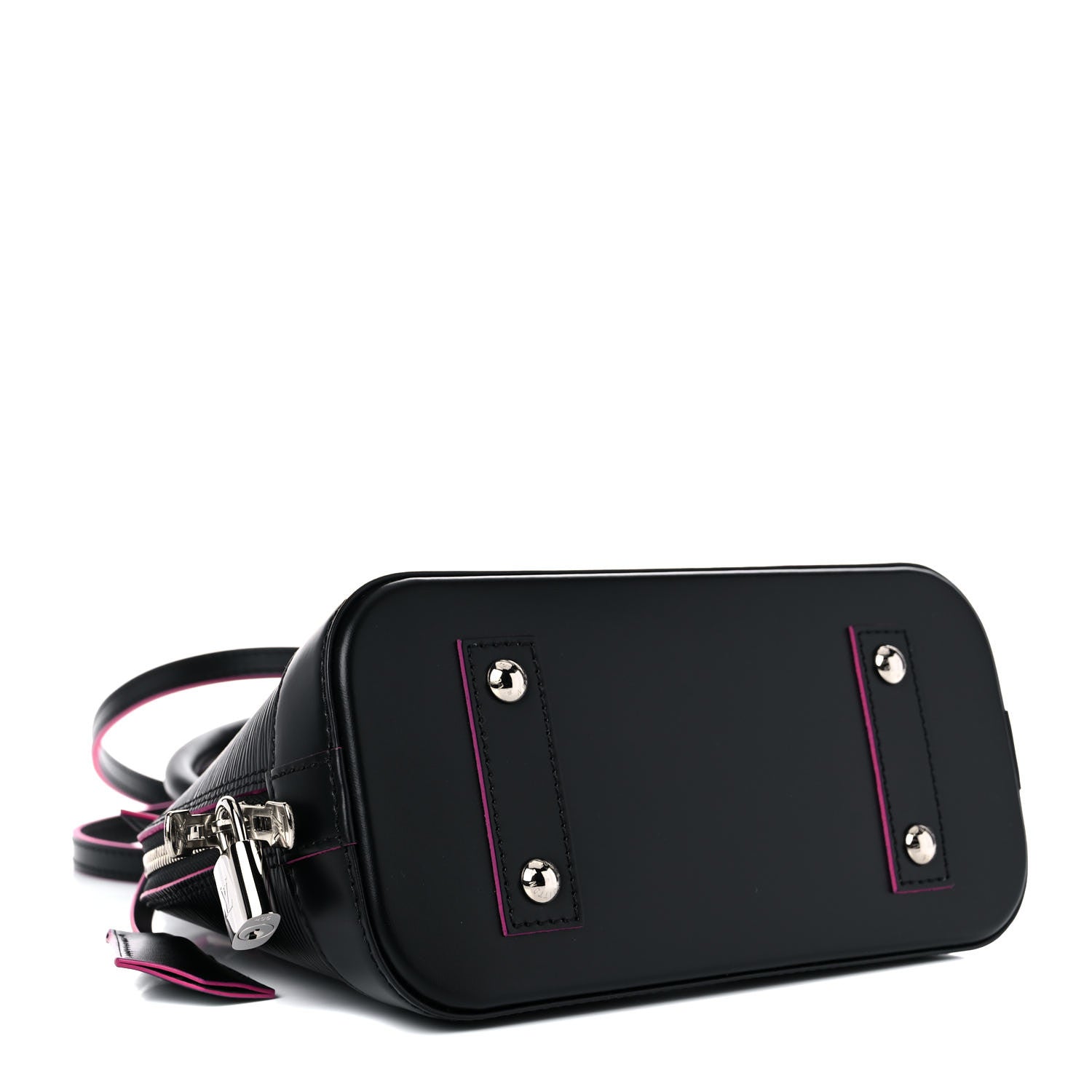 Louis Vuitton Epi Alma BB Black Hot Pink 4 of 9