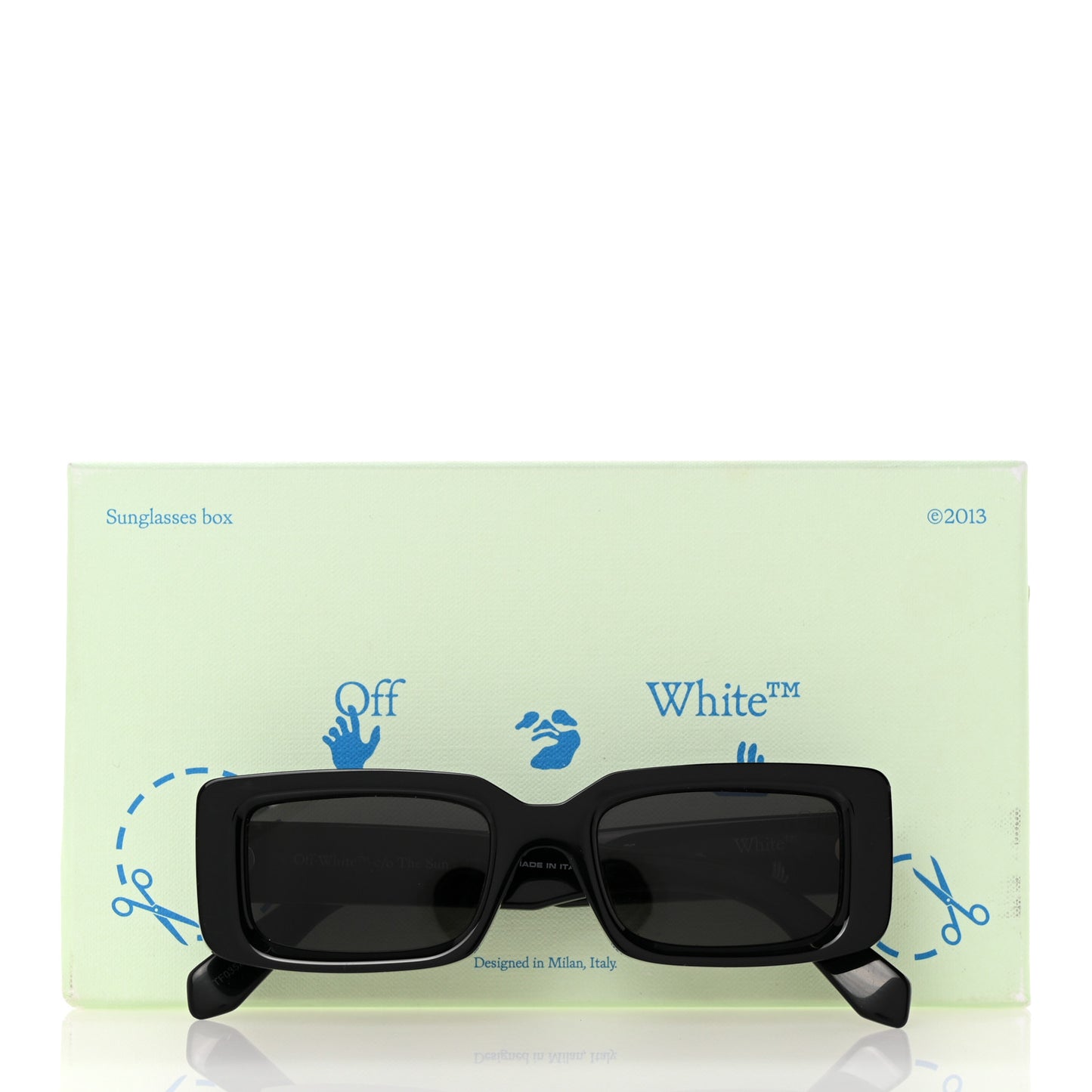 Acetate Arthur Square Sunglasses OW40004U Black