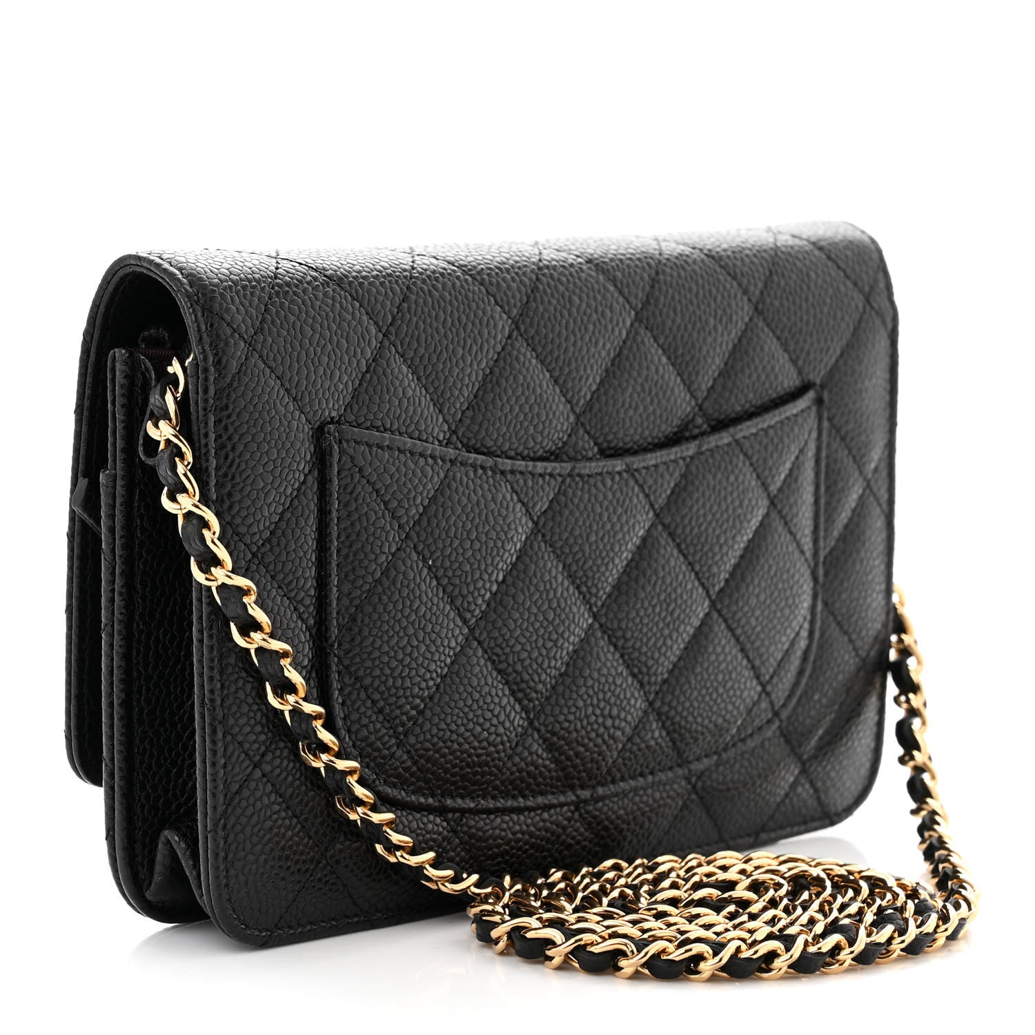 Chanel Caviar Quilted Wallet on Chain WOC Black 3 of 12