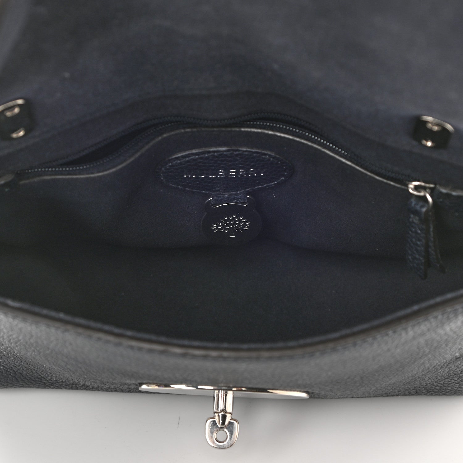 Mulberry Small Classic Grain Small Lily Flap Midnight Blue 4 of 8