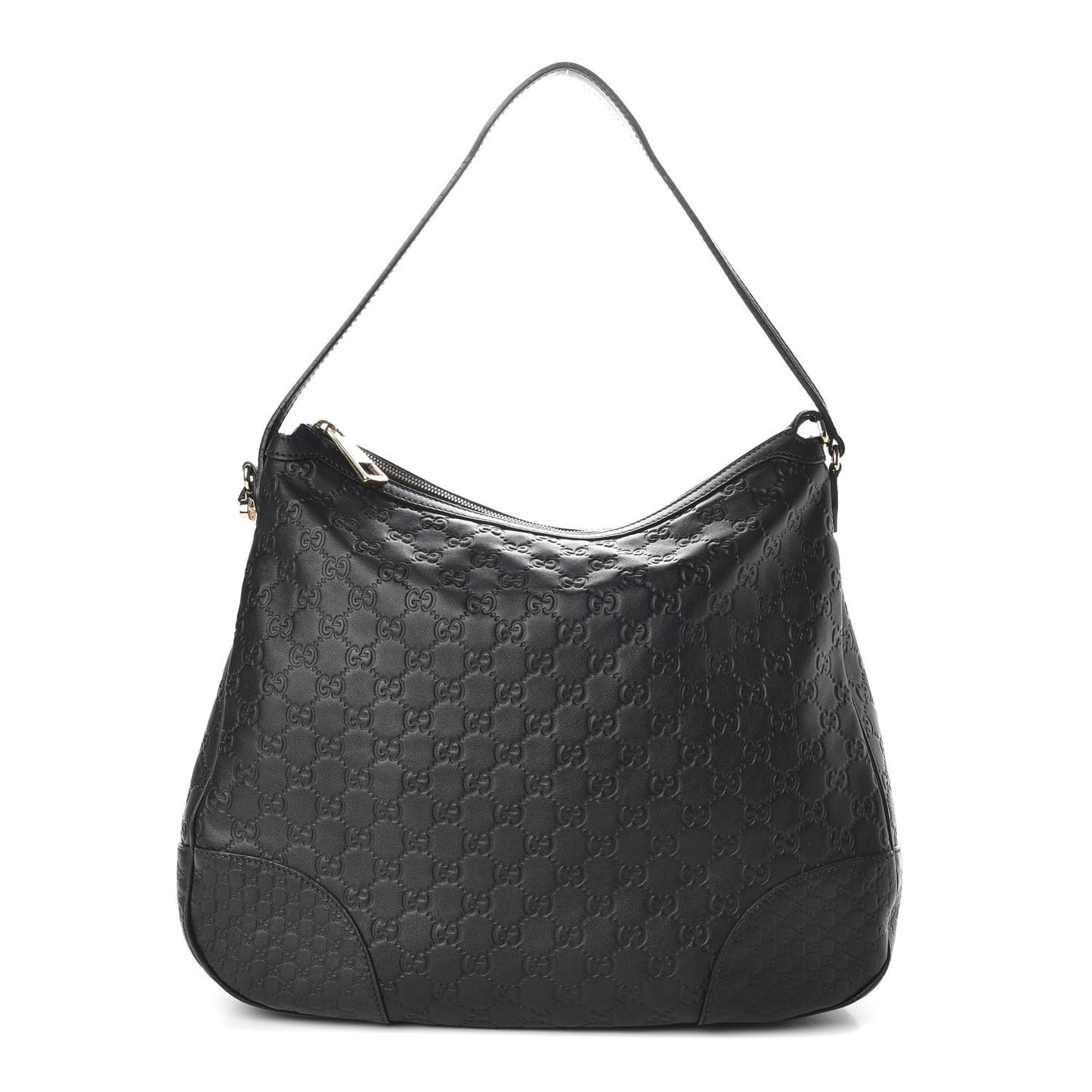 Guccissima Large Bree Hobo Black