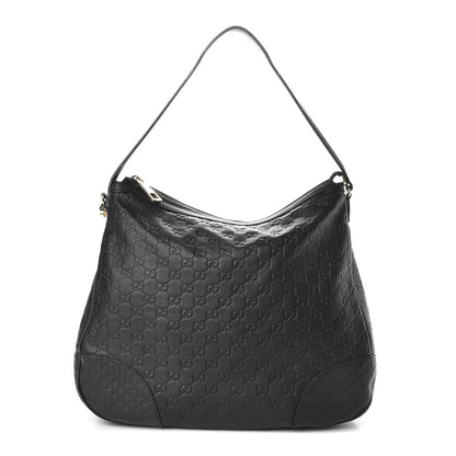 Gucci Guccissima Large Bree Hobo Black 1 of 11