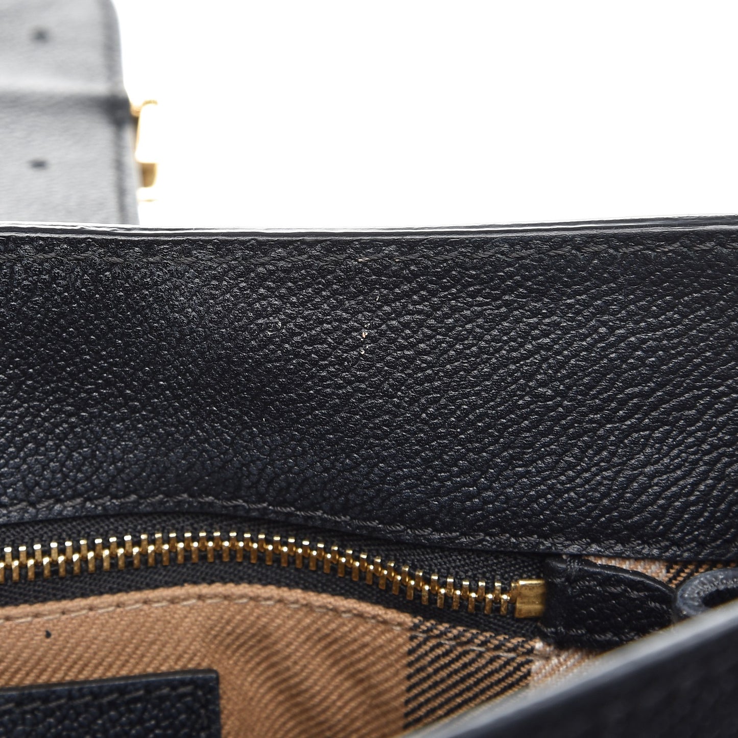 Soft Grain Calfskin Small Buckle Tote Black