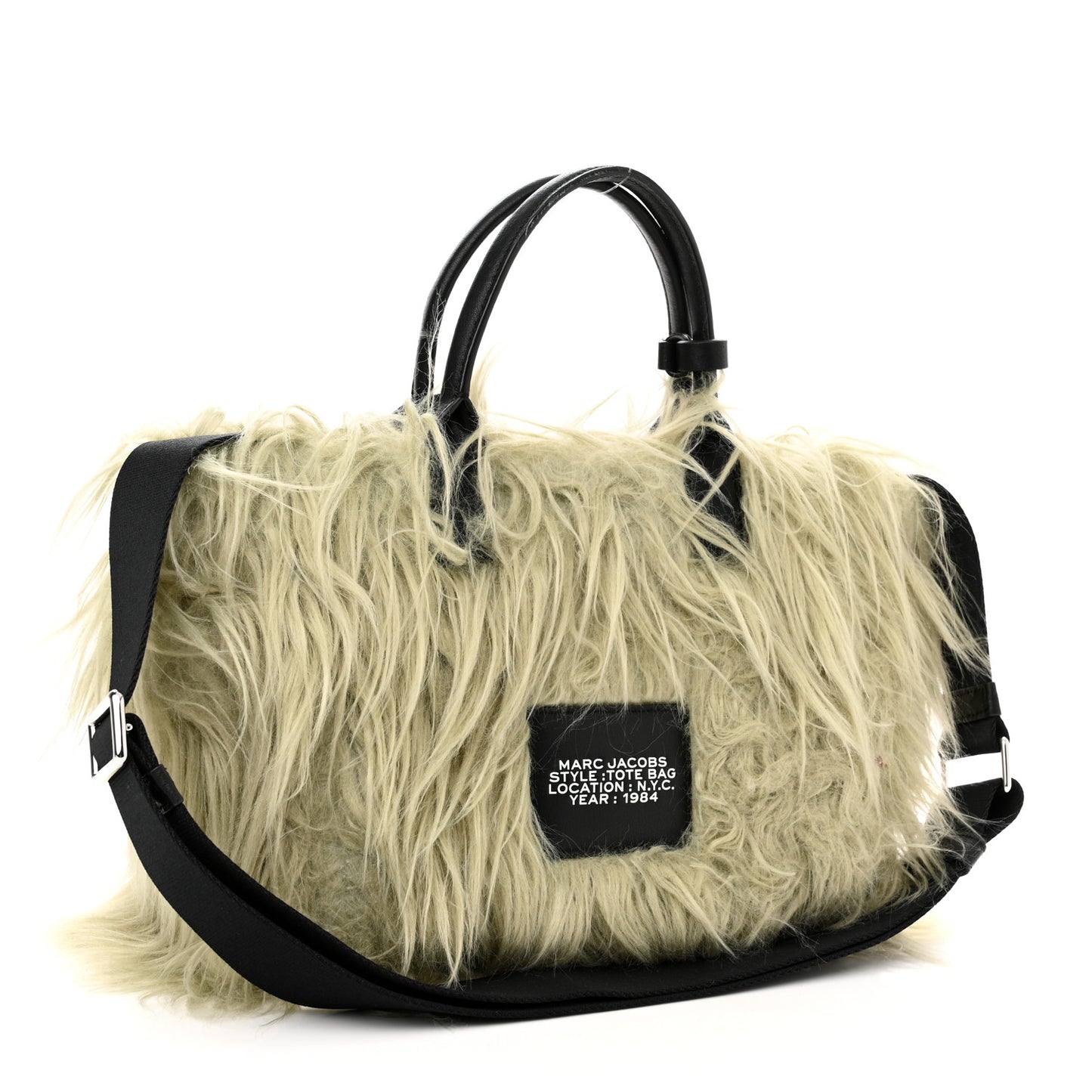 Faux Fur Mini The Creature Tote Bag Pistachio