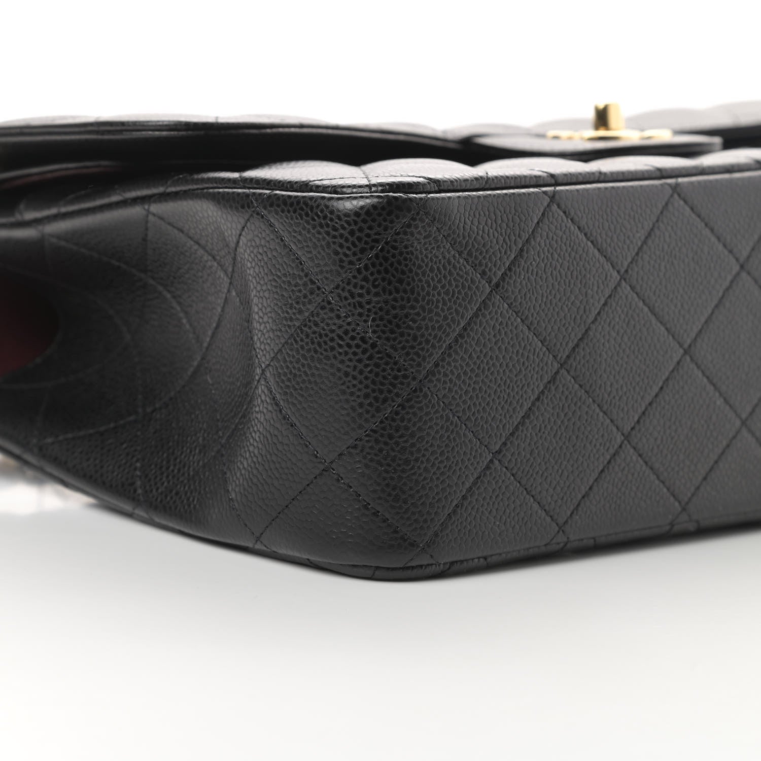 Chanel Caviar Quilted Jumbo Double Flap Black 9 of 12