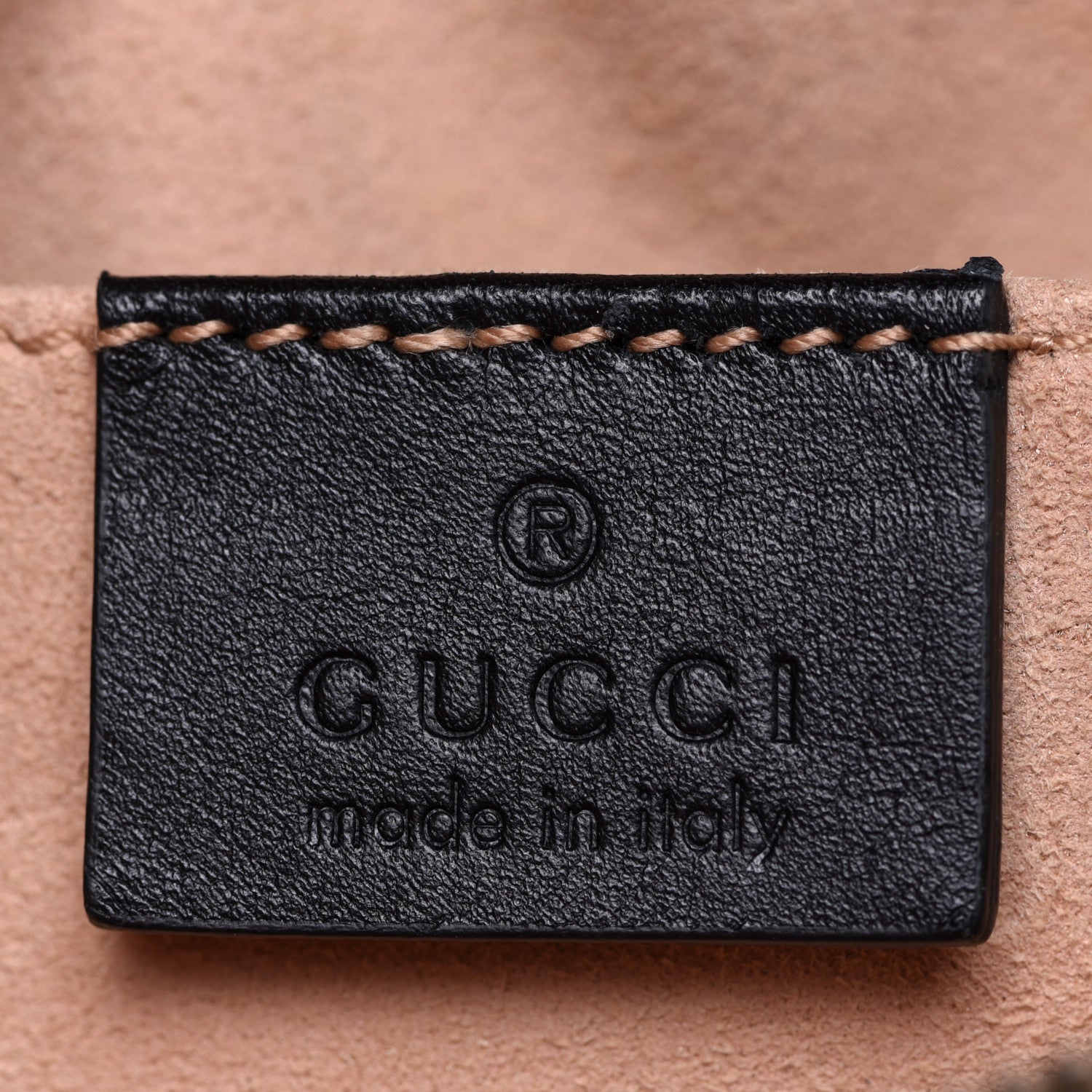 Gucci Calfskin Matelasse GG Marmont Belt Bag 95 38 Black 6 of 12
