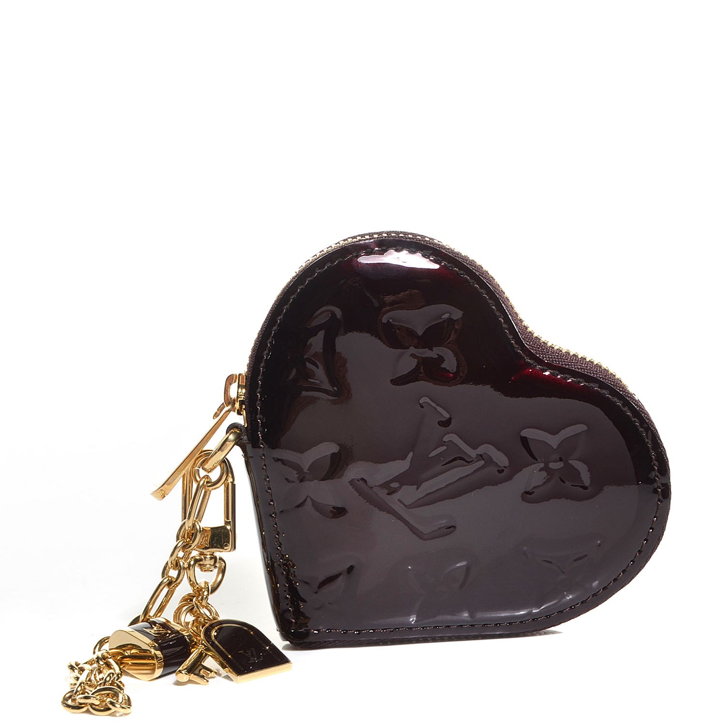 Vernis Coeur Heart Coin Purse Amarante