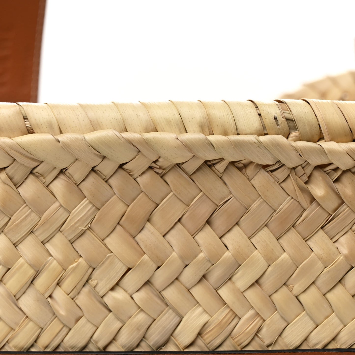 Raffia Basket Tote Bag Natural Tan