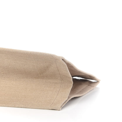 Saint Laurent Linen Calfskin Small Rive Gauche Tote Optic White 8 of 8
