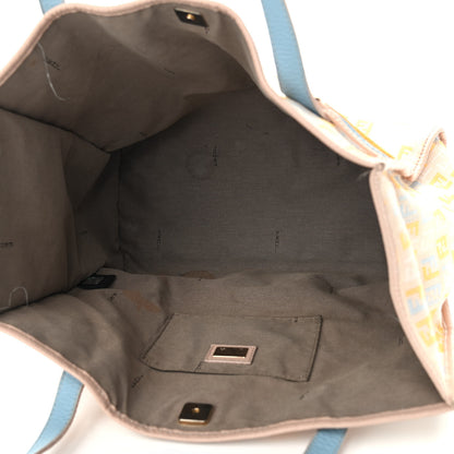 Fendi Zucchino Vitello Shopping Tote Beige Pastel Cipria 5 of 18