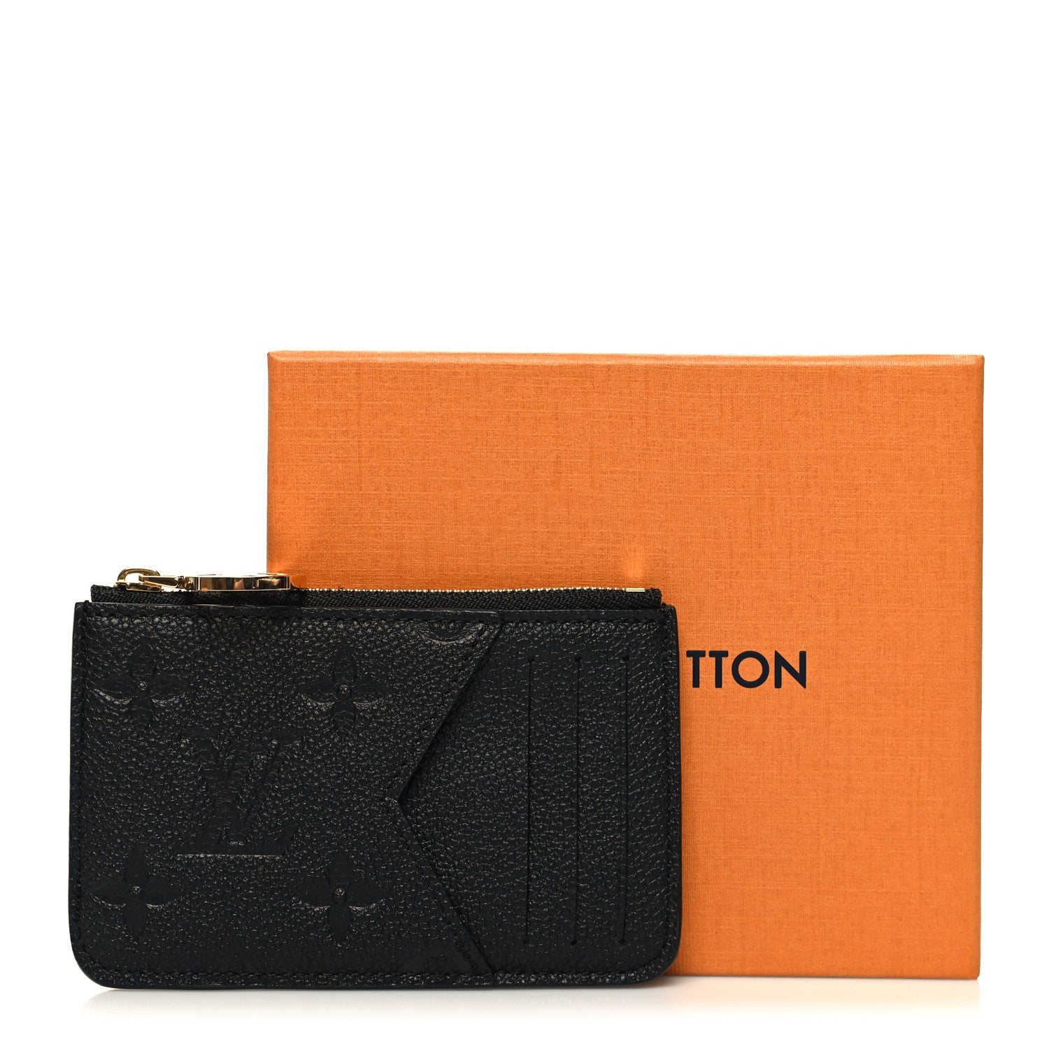 Louis Vuitton Empreinte Monogram Zipped Romy Card Holder Black 8 of 8
