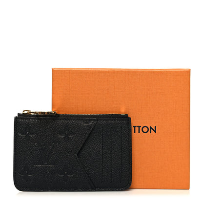 Louis Vuitton Empreinte Monogram Zipped Romy Card Holder Black 8 of 8