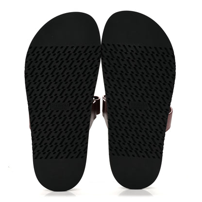 Hermes Calfskin Womens Chypre Sandals 39.5 Rouge H 6 of 10
